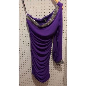 Jodi Kristopher One Shoulder Formal Dress Medium